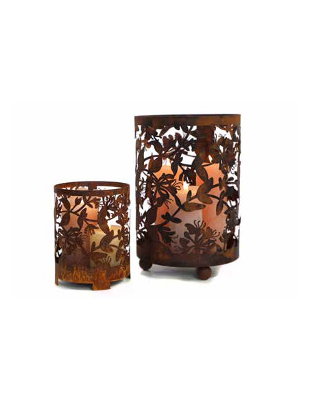 Windlichte und Kerzenhalter für Weihnachten Geißblatt Windlicht zum Stellen - Höhe 19.5 cm 