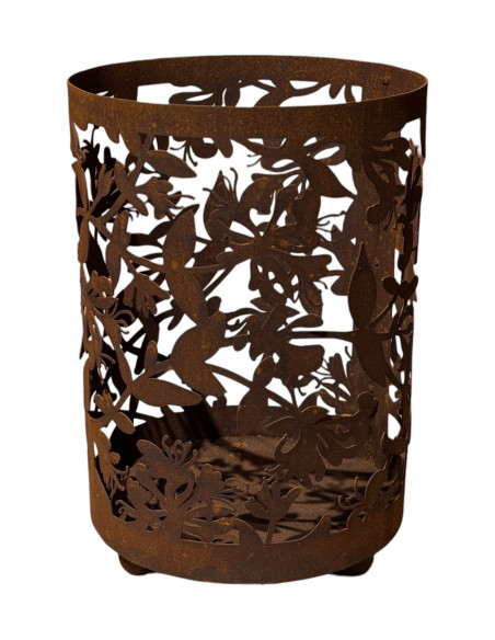 Windlichte und Kerzenhalter für Weihnachten filigranes Geißblatt Windlicht - Lonicera mit Trichterblüte - Höhe 30 cm - Groß 
Hö