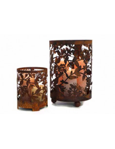 Windlichte und Kerzenhalter für Weihnachten filigranes Geißblatt Windlicht - Lonicera mit Trichterblüte - Höhe 30 cm - Groß 
Hö 2