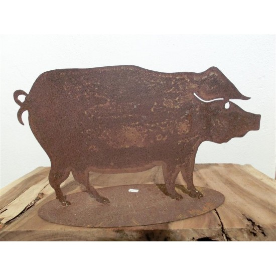 Deko Schwein Metall