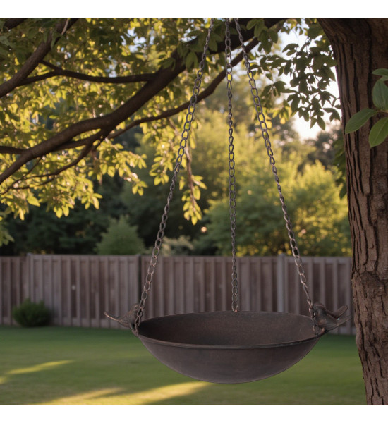 Metall Vogeltränke zum Hängen Ø 27 cm -...