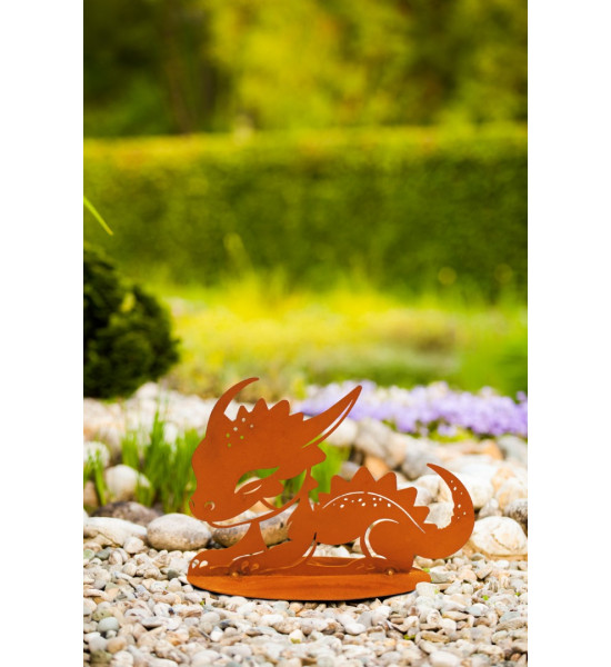 Hexen, Elfen, Drachen und Mystisches süßer Baby Drache - Selma - Breite 24 cm - Gartenfigur Babydrache 
Höhe: 16 cm
Breite: 24