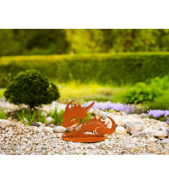 Hexen, Elfen, Drachen und Mystisches süßer Baby Drache - Selma - Breite 24 cm - Gartenfigur Babydrache 
Höhe: 16 cm
Breite: 24