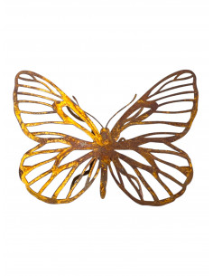 Schmetterling auf biegbaren Füßchen - Breite 18.7 - Groß h 13,6 cm, b 18,7 cm, VE4