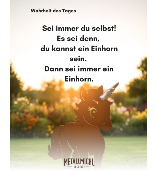 Pferde + Esel Gartenfigur Einhorn Pony - Glitter - mit glänzendem Horn - 42 cm hoch 
Höhe: 42 cm
Breite: 34 cm
