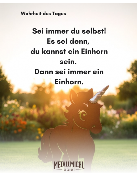 Pferde + Esel Gartenfigur Einhorn Pony - Glitter - mit glänzendem Horn - 42 cm hoch 
Höhe: 42 cm
Breite: 34 cm
