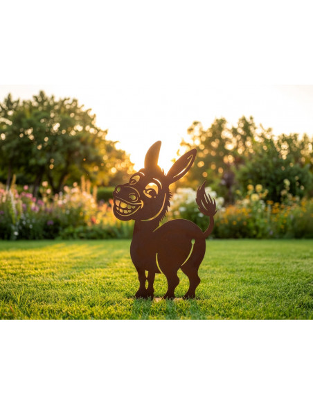 Pferde + Esel Deko Esel - Murphy - 28 cm hoch - klein 
Immer lächeln, es kommt auf die Haltung an. Und unser Esel "Murphy" ist 