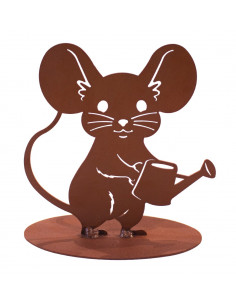 Edelrost Mäuse lustige Gartenmaus mit Scheere - Höhe: 20 cm 
Höhe: 20 cm
Breite: 16 cm

