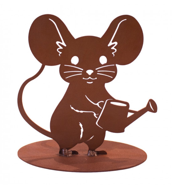 Edelrost Mäuse lustige Gartenmaus mit Scheere - Höhe: 20 cm 
Höhe: 20 cm
Breite: 16 cm
