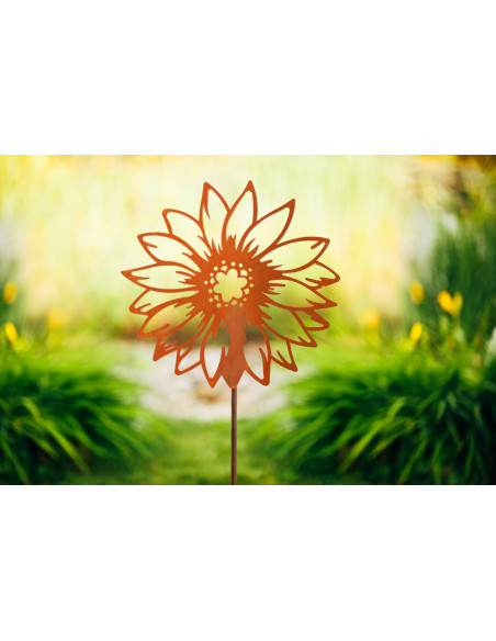 Gartenstecker Gartenstecker Sonnenblume Ø 30 cm 
Ø 30 cm
Stecker 100 cm lang
Gesamthöhe 130
