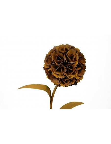 Edelrost Pusteblume mit 1 Blüte