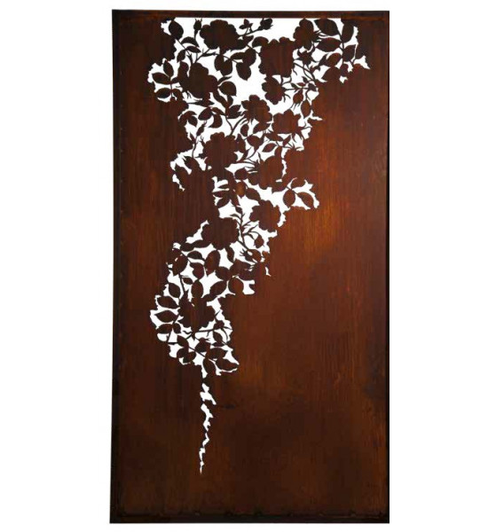 Sichtschutz 2m hoch - 200 cm Sichtschutzzaun Elemente Metall Sichtschutzwand Rosen - Höhe 200 cm 
Höhe 200 cm
Breite 100 cm
