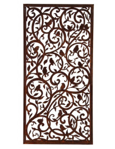 Sichtschutz 2m hoch - 200 cm Sichtschutzzaun Elemente Metall Sichtschutzwand Vogelbarock - 200 cm x 100 cm 
Höhe 200 cm
Breite