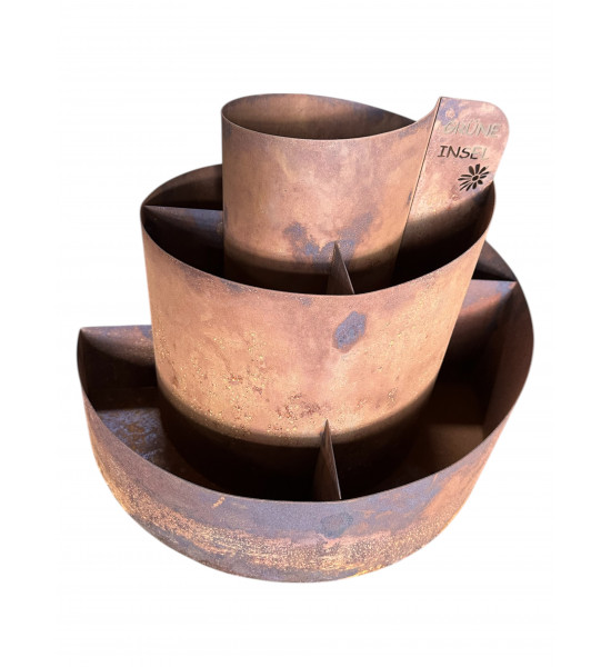 Kräuterschnecken Metall Kräuterschnecke - Grüne Insel - Ø 50 cm - Edelrost Kräuter Spirale 
Ø 50 cm
Höhe 40 cm
