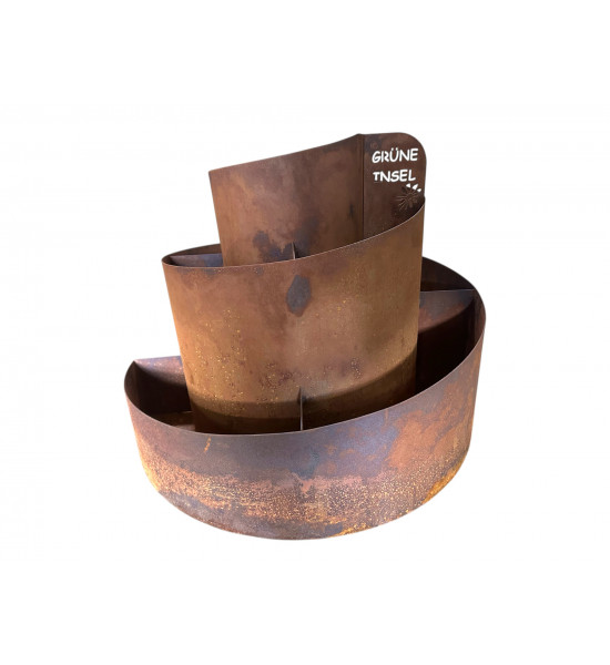 Kräuterschnecken Metall Kräuterschnecke - Grüne Insel - Ø 50 cm - Edelrost Kräuter Spirale 
Ø 50 cm
Höhe 40 cm
