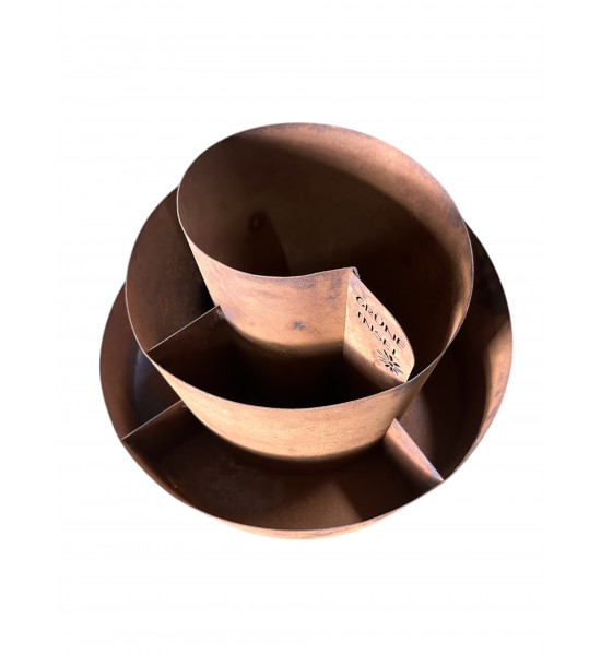 Kräuterschnecken Metall Kräuterschnecke - Grüne Insel - Ø 50 cm - Edelrost Kräuter Spirale 
Ø 50 cm
Höhe 40 cm
