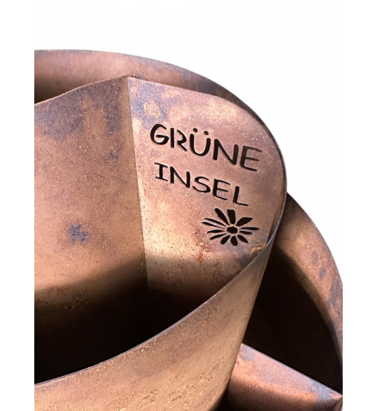 Kräuterschnecken Metall Kräuterschnecke - Grüne Insel - Ø 50 cm - Edelrost Kräuter Spirale 
Ø 50 cm
Höhe 40 cm
