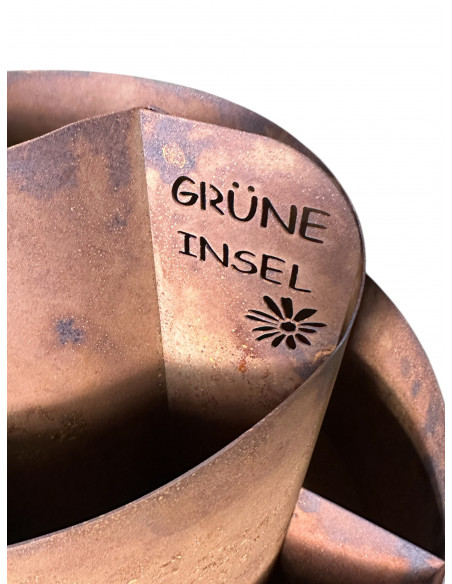 Kräuterschnecken Metall Kräuterschnecke - Grüne Insel - Ø 50 cm - Edelrost Kräuter Spirale 
Ø 50 cm
Höhe 40 cm
