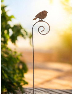 Vogel Deko Gartenstecker Vogel stehend 19 cm auf Curlstab 150 cm hoch Vogel stehend 19 cm auf Curlstab 150 cm hoch 2