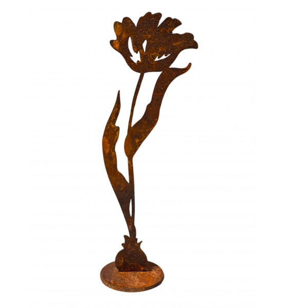 Frühblüher - Frühlingsblumen Tulpe auf Platte - Höhe 23 cm - Frühblüher 
Höhe 26 cm
Breite 8 cm
