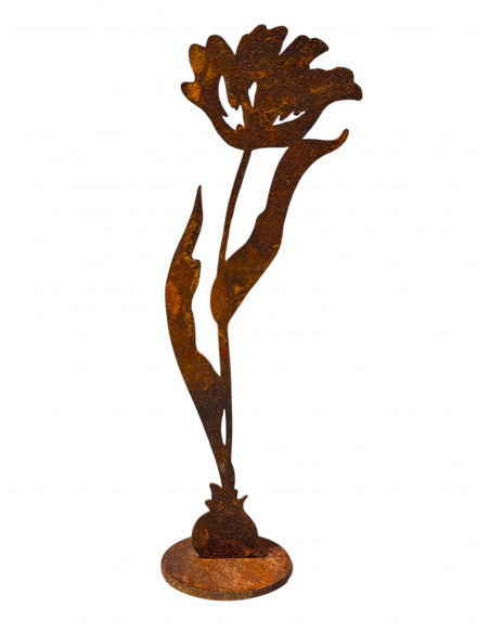 Frühblüher - Frühlingsblumen Tulpe auf Platte - Höhe 23 cm - Frühblüher 
Höhe 26 cm
Breite 8 cm
