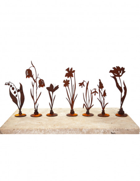 Frühblüher - Frühlingsblumen Traubenhyazinthe auf Platte - Höhe 17 cm - Frühblüher 
Höhe 17 cm
Breite 5,5 cm
