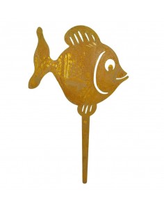 Rost Fischstecker 20 cm - Edelrost Fisch