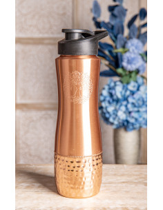 Baum des Lebens - Symbol für Hoffnung und eine glückliche Zukunft Trinkflasche Kupfer mit Baum dels Lebens - Yggdrasil - 850 ml  2