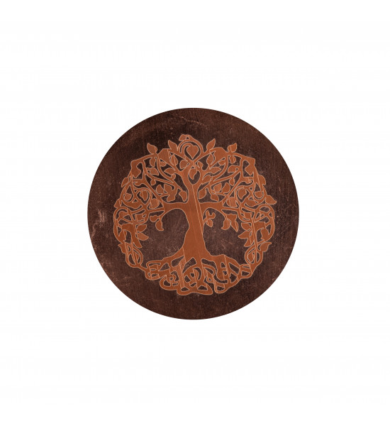 Baum des Lebens - Symbol für Hoffnung und eine glückliche Zukunft Trinkflasche Kupfer mit Baum dels Lebens - Yggdrasil - 850 ml 