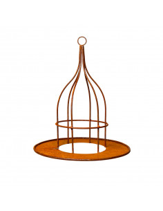 Kerzentablett aus Metall zum Stellen und Hängen schlichtes kleines Kerzentablett ohne Rand zum Hängen - Durchmesser 40 cm 
Ø 40