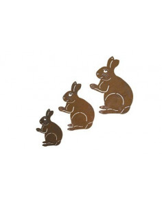 3 tlg. Hasen Dekokette Lindi Rost Hasen