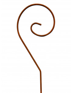 Gartenstecker Rankstab Schnecke - Höhe 135 cm - Breite 18 cm - Bischofsstab Rankhilfe - Schnecke - als Gartenstecker.

Höhe 13
