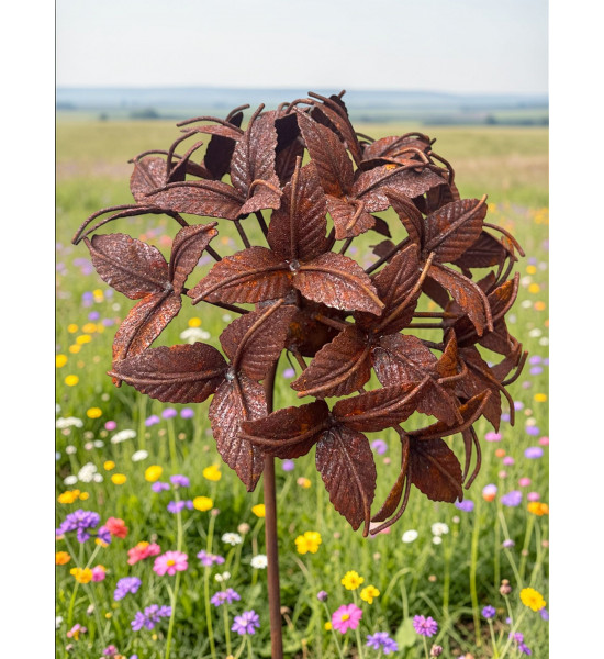 Blumen und Bäume Lilientraum Gartenstecker - Blumen  - Ø 29 cm 2-teilig 
Ø 29 cm
Höhe 149 cm
2-teilig die obere Lilien blüten