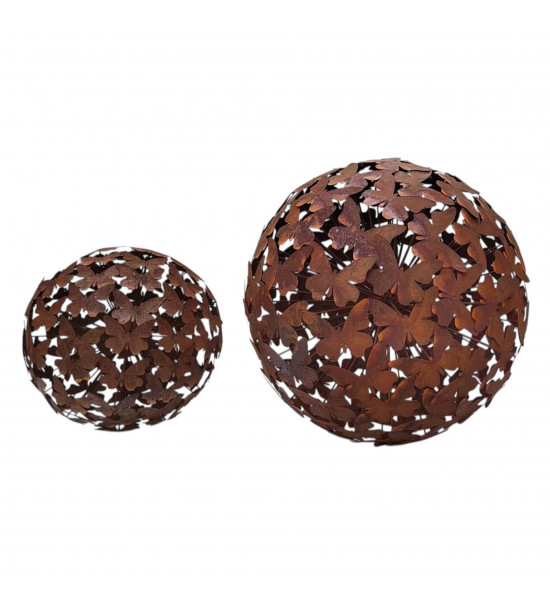 Deko Kugeln Schmetterling Deko Kugel - Ø 30 cm - klein 
ca. Ø 30 cm 
Diese Deko Kugel wurde aus vielen einzelnen Schmetterling