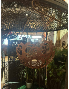 Zum Hängen - Laternen Halbkugel Rose zum hängen mit Glas - Ø 21 cm 
Ø 21 cm
 2