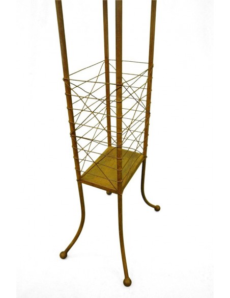 Edelrost Dekoständer mit Aufsatz Herz Willkommen