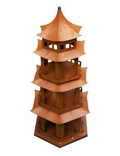 Start Pagode - buddhistischer Tempel aus Metall - 129 cm hoch Diese Pagode aus der Ming Dynastie ist ein kleines Kunstwerk für s