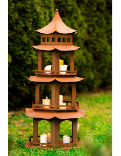 Start Pagode - buddhistischer Tempel aus Metall - 129 cm hoch Diese Pagode aus der Ming Dynastie ist ein kleines Kunstwerk für s 2