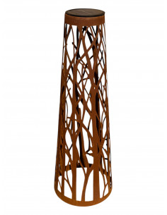 Dekolicht Solar-Windlicht Bäume - Mittel - Höhe 58 cm 
Höhe 58 cm
Ø 20 cm

Dekoratives Solar-Windlicht aus Metall mit filigr