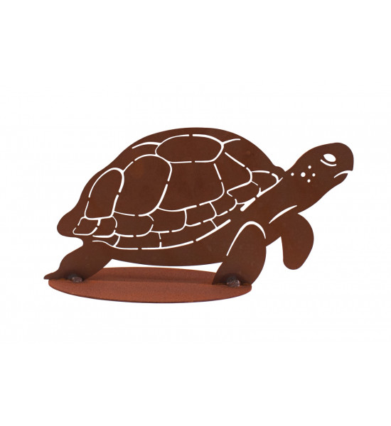 sonstige Tierfiguren Deko Schildkröte - Van Panza - 30 cm Breit 
Höhe: 15 cm
Breite: 30 cm
auf einer Standplatte

