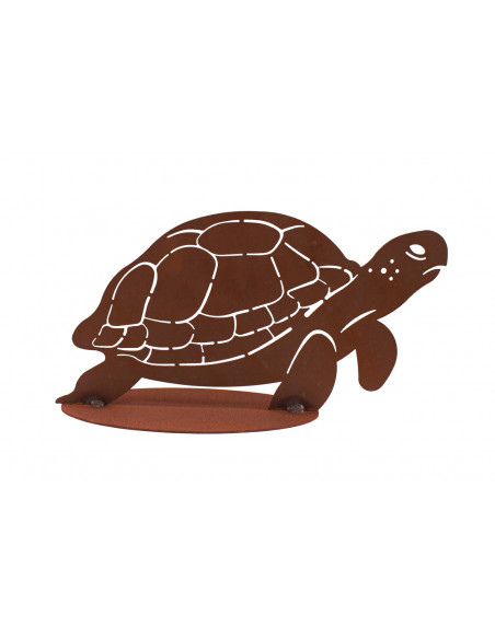 sonstige Tierfiguren Deko Schildkröte - Van Panza - 30 cm Breit 
Höhe: 15 cm
Breite: 30 cm
auf einer Standplatte
