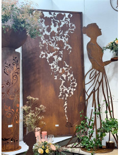 Sichtschutz 2m hoch - 200 cm Sichtschutzzaun Elemente Metall Sichtschutzwand Rosen - Höhe 200 cm 
Höhe 200 cm
Breite 100 cm
 2