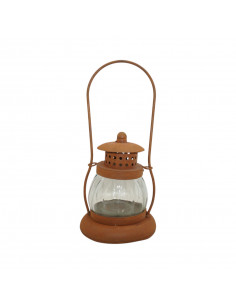 Zum Hängen - Laternen Rost Laterne - Vienna - mit Glas 31 x 13 cm 
bauchige Laterne 
Gesamthöhe 31 cm
Ø 13 cm
Durch zusammen
