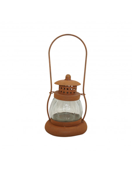 Zum Hängen - Laternen Rost Laterne - Vienna - mit Glas 31 x 13 cm 
bauchige Laterne 
Gesamthöhe 31 cm
Ø 13 cm
Durch zusammen