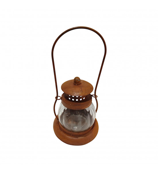 Zum Hängen - Laternen Rost Laterne - Vienna - mit Glas 31 x 13 cm 
bauchige Laterne 
Gesamthöhe 31 cm
Ø 13 cm
Durch zusammen