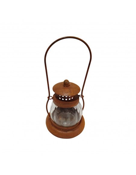 Zum Hängen - Laternen Rost Laterne - Vienna - mit Glas 31 x 13 cm 
bauchige Laterne 
Gesamthöhe 31 cm
Ø 13 cm
Durch zusammen