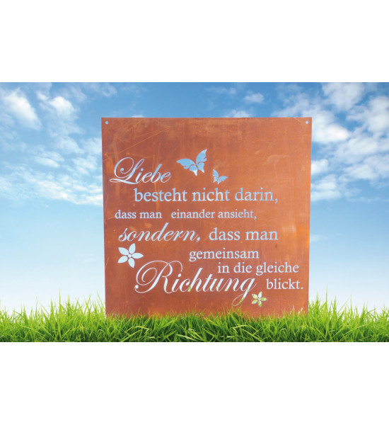 Liebe besteht nicht darin - dass man einander...