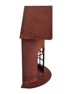 Vogelhäuser Halbrundes Vogelhaus - mit Loch zum Aufhängen - Höhe 33 cm 
Höhe 33 cm
Breite 26,5 cm
