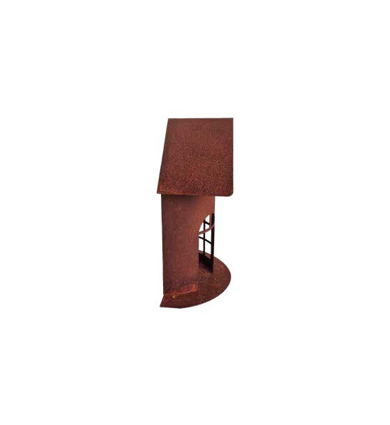 Vogelhäuser Halbrundes Vogelhaus - mit Loch zum Aufhängen - Höhe 33 cm 
Höhe 33 cm
Breite 26,5 cm
