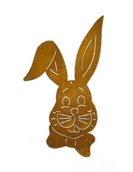 Edelrost Hasenkopf zum hängen